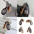 jiingekk Multifunctional Fashion Keychain Leopard Comb and Mirror Stylish Hair Care Keychain Creative Bag Pendant