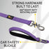 Heavy Duty Bungee Dog Leash - 6 ft to 7.5 ft for Large and Medium Dogs, No Pull Reflective Tactical Leash with Soft