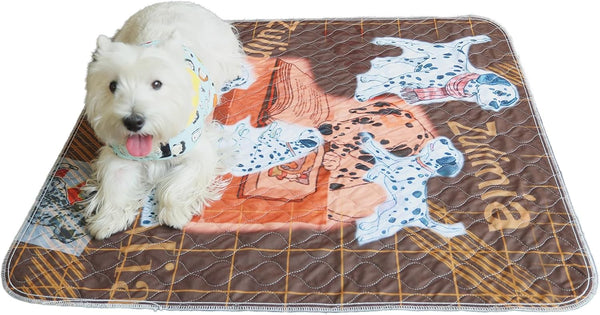 ZuLiMia Reusable Puppy Changing Pads, 2 Pack Washable Dog Diaper Pads, Non-Slip, Absorbent