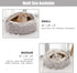 Calming Dog Beds & Cat Cave Bed with Hooded Cover, Removable Washable Round Beds for Small Medium Pets, Fits up to