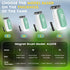 2 0.79" AQQA Aquarium Magnet Glass Cleaner - Enhanced Magnetic Fish Tank Cleaner with Types of Blades, Self-Floating