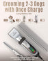oneisall Low Noise Dog Clippers, 2-Speed Rechargeable Cordless Grooming Kit for Small and Large Dogs (Silver)