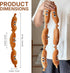 (2 Sausage Squeaky Dog Toy for Small & Medium Dogs, Squeaky Plush Chewer, Puppy Teething & Dental Care, Cotton Filled