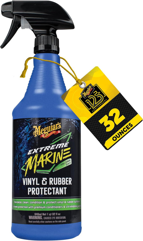 Meguiar's Extreme Marine Vinyl & Rubber Protectant M180132, 32 Oz SprayUv Protectant