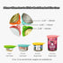 MoPawKT Silicone Pet Food Can Covers, 3 Inner Diameters for Standard Cat & Dog Food Cans, BPA Free (2 lids + 1 spoon)