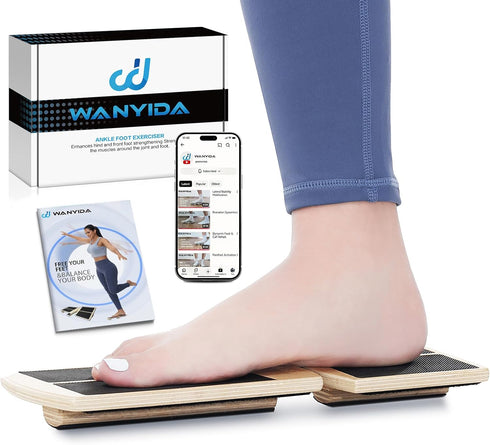 Ankle Foot Strengthener Exerciser for Sprained, Single Leg Balance Board, Posture Corrector,