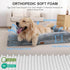 XL Dog Bed - Orthopedic Washable with Removable Cover - Grey Waterproof Extra Large Dog Bed