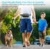 Hands Free Dog Running Leash with Zipper Pouch - Dual Handle, Elastic Bungees for Medium and Large Dogs