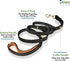 6' Genuine Leather Dog Leash, Heavy Duty, Handmade, Braided, Dual Handle Design with D Ring, Padded & Traffic Handle