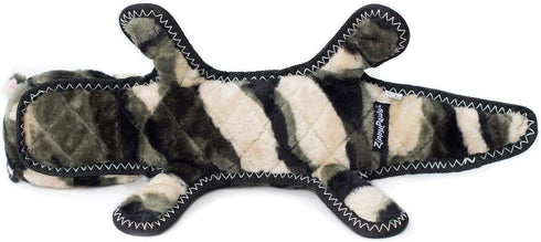 ZippyPaws Camron the Camo Gator Plush Dog Squeaky Toy, Interactive Stuffed Puppy Toy for Small, Medium, & Large Dogs