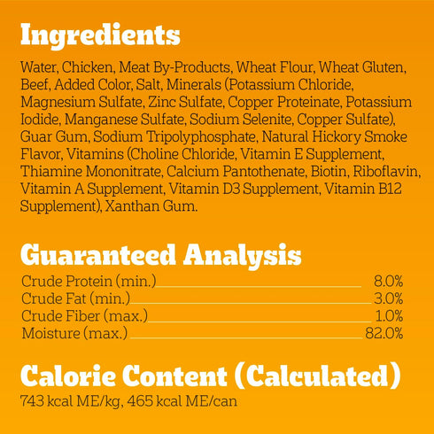 22 oz. (12 Count, Pack 1) Pedigree Choice Cuts In Gravy Adult Canned Soft Wet Dog Food With Beef, Cans