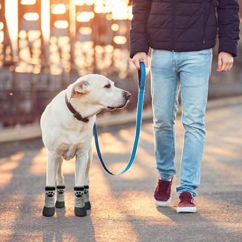 KOOLTAIL Anti Slip Dog Socks for Hot/Cold Pavement, Traction Rain Dog Boots & Paw Protectors for Small Medium Large Dogs
