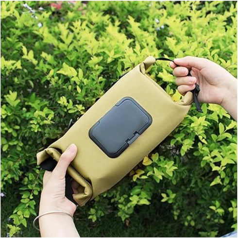JVHOO Waterproof Travel Camping Wipes Dispenser Case, Baby Wipe Dispenser, Reusable Outdoor Hanging Wet Wipe Storage