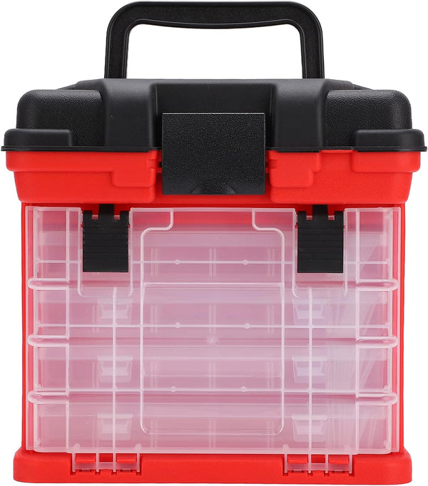 Fishing Tackle Box Kit Multifunctional Portable 4 Layer Fishing Tackle Box with Handle for Tools