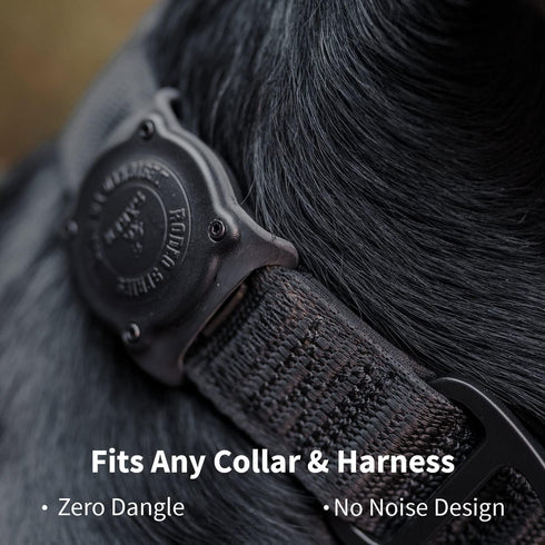 SÄKER IP68 Waterproof Airtag Dog Collar Holder, Ultra-Durable and Dustproof, Fits Up to 1.5" Collars, Montreal Design