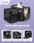 25 Lbs,TSA Bag(Black,20 inch 13 inch 13 inch) MIDOG Cat Carrier Soft for Small to Medium-Sized Cats,Up to Airline