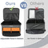 YOREPEK 2 Layer Waterproof Golf Trunk Organizer, Car Locker with Ventilated Compartment for 2 Pair Shoes