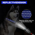Adjustable Reflective Nylon Martingale Dog Collar, No Pull Choker for Medium Large Dogs, Navy Blue (L)