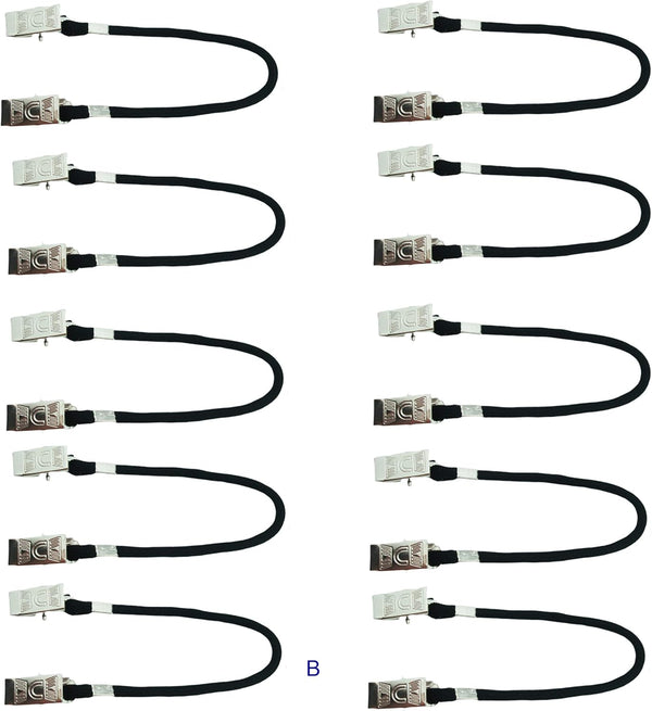 Hat Windy Clips for Boating, Cap Retainer for Fishing, Pack of 10 pcs Black Hat Keeper and Eyewear Holder