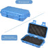 Waterproof Airtight Plastic Container,Dry Storage Box, Plastic Shockproof Survival Container Carry Box With 2 U Shape Buckle For Fishing Camping Hiking(L-Blue) by Yosoo Health Gear