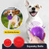 VITEVER 3 Colors Heavy Duty Squeaky Dog Toy Balls, 4.5” for Medium Large Dogs, Durable Chew Toys