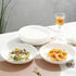 XILEDUO 4 Set, 7.8 Inch Pcs Unbreakable Wheat Straw Plates Reusable Plastic Dinner Plates, Microwave Dishwasher Safe