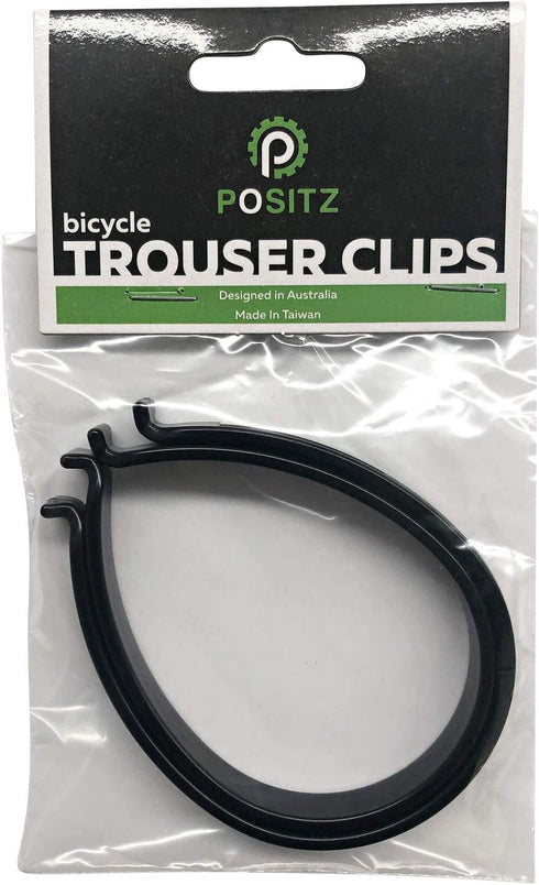 High Visibility Reflective Bike Trouser Pant Clips, Black/Silver, Great for Night Cycling Safety, Bike Couriers