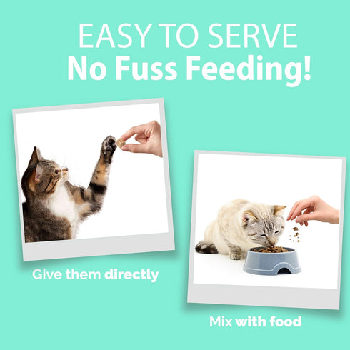 Pet Chef Meow Bites: Premium Probiotic Cat Treats for Better Digestion and Health with Feline-Specific Probiotics
