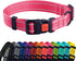 CollarDirect Reflective Dog Collar for Small, Medium, Large Dogs, Quick Release Buckle, Pink