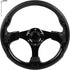 Golf Cart Steering Wheel for EZGO RXV & TXT, Club Car DS, Club Car Precedent Tempo, Yamaha Golf Carts, Black