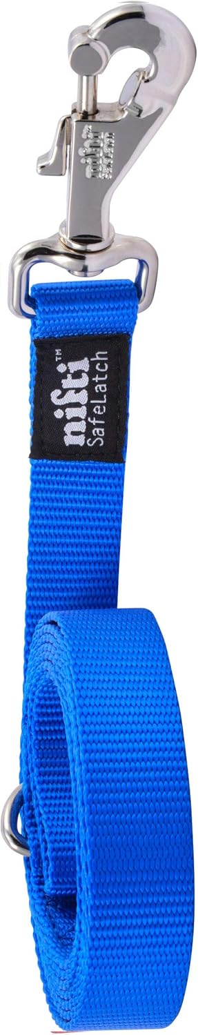 Heavy Duty 6 Foot Dog Leash with Secure Patented SafeLatch Clasp and Built-in Magnet for Large and Medium Dogs