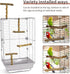 Bird Perches, 6pcs Natural Wood Stand Branches, Chewing Stick Accessories for Parakeet Lovebirds
