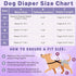 Idepet 3 Pack Female Dog Diapers with Suspender Detachable, Tie Dye Washable Reusable Girl Doggie Diapers Skirts
