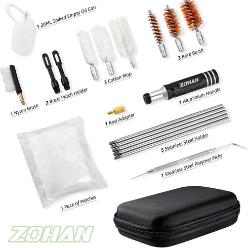 ZOHAN Shotgun Cleaning Kit for 12 Gauge, Gun Cleaning Supplies with Brush