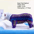 KYEESE Small Dog Pajamas, Velvet Pjs with Leopard Pattern, Stretchy Comfy Onesie Costume for X-Large Dogs