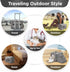 Expandable Grey Cat Carrier - Small Dog Bag for Traveling, Bunny Rabbit Purse, TSA Airline Approved