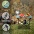 JOUYEK Small Camping Table, Ultralight Aluminum Folding Table with Carrying Bag, Portable & Lightweight Camping Side