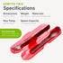 humangear GoBites Trio - Portable & Convertible Dining Ware, Travel & Camping Utensils, Red