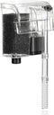 DaToo Hang On Waterfall Aquarium Filter, Small Fish Tank Filter, Quiet 66GPH, 3W Adjustable for 2 to 8 Gallons