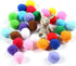 VOVIGGOL 30Pcs 1.3 Inch Cat Toy Balls Soft Kitten Pompom Toys Indoor Cats Interactive Playing Quiet Ball Cats Favorite