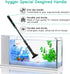 hygger 4 in 1 Small Aquarium Cleaning Tools Kit, Fish Tank Cleaner with Handle, Net, Algae Scraper