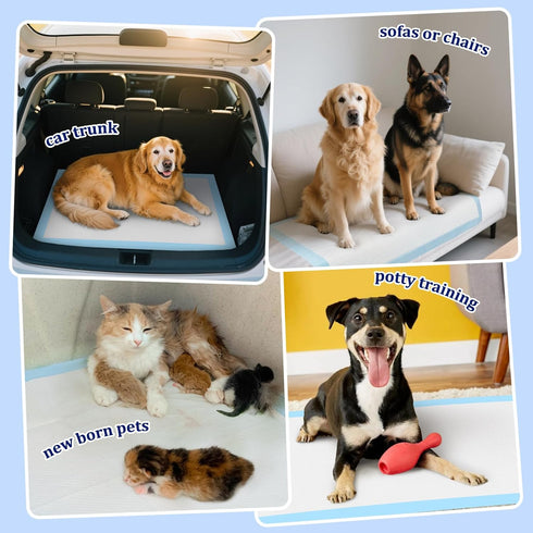 47"x31" 20 Count, 6-Layer Ownpets XXXXL Puppy Training Pad Extra Large Giant Dog Pee Pads, Leak-Proof Pet Potty
