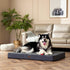 EHEYCIGA Orthopedic Medium Dog Beds, Removable Washable Cover for Crate, Grey, 30x20