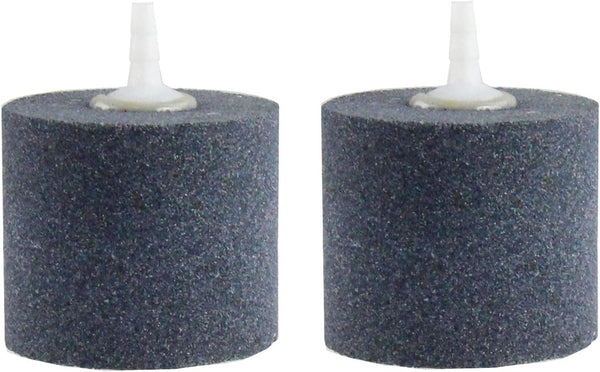 AQUANEAT 2 Pack Aquarium Air Stones, 2x2 inch Aerator Bubble Diffuser, Air Pump Accessories for Hydroponic, Pond