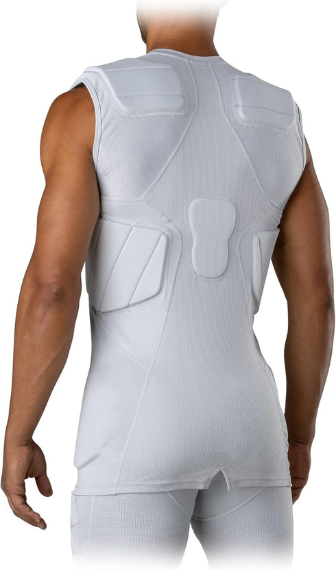 5-Pad McDavid Mens Integrated Shirt, Comfort & Protection from Hard Objects, Lightweight & Breathable, Football