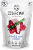 Meow Beef & Hoki Freeze Dried Raw Cat Food, High Protein Mixer, Topper, or Treat, Limited Ingredient Recipe (1.7 oz)
