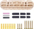 WodGod Climbing Hangboard Rock Climbing Training, Rock Climbing Fingerboard, Wooden Climbing Board Trainer