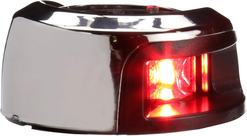 NV2012SSR-7 LightArmor 2-Mile Navigation Deck Mount Sidelight by Attwood, Red LED