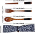 Honbay 3PCS Japanese Style Eco-Friendly Wooden Flatware Set with a Retro Cloth Pouch for Travel, Picnic, Camping or Just for Daily Use -Spoon, Fork, Chopsticks by Honbay