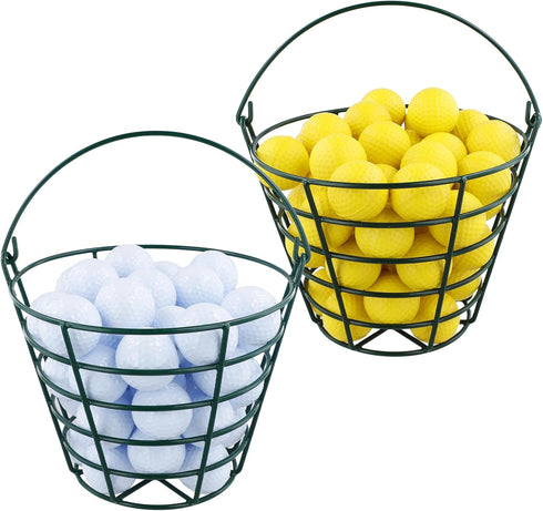 Roykaw Golf Ball Basket, Container for 50 Balls, Golf Ball Bucket with Handle, Built to Last, Easy to Organize